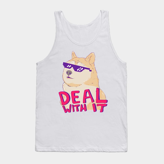 Deal with it Tank Top by Jess Adams